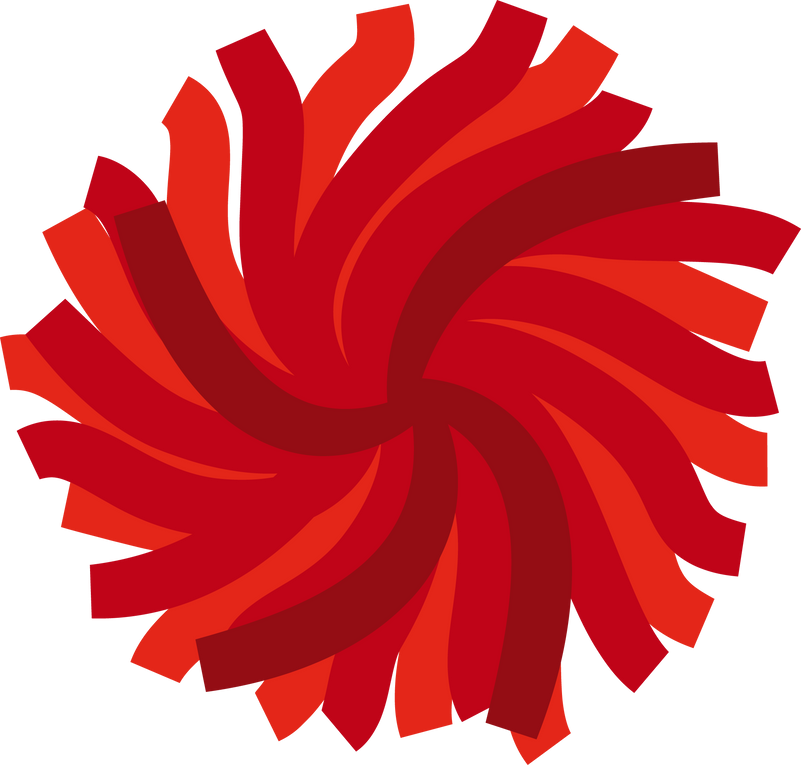 Red Cheer Pom poms